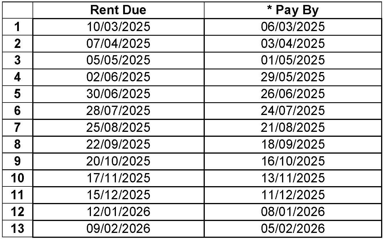 rent payment calendar image