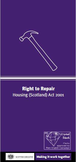 Right to Repair Leaflet